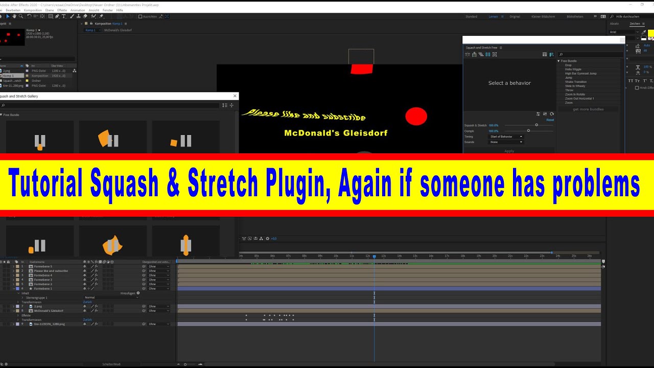 Tutorial Squash & Stretch Plugin, Again if someone has problems YouTube