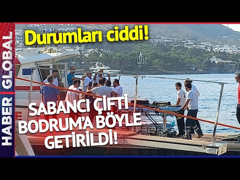 Yunanistan'da Kaza Yapan Ali Sabancı ve Vuslat Doğan Sabancı Bodrum'a Böyle Getirildi!