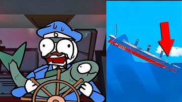 What Happens Inside a Ship During a Tsunami? 2D & 3D version compilation