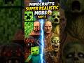 Minecraft’s Super Realistic Mobs 🤯 | Part 2 #minecraft #minecraftrealistic #youtubeshorts