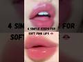 DIY Lip Scrub with Vaseline & Sugar! / "4 Simple Steps for Soft Lips #lipcare #lipcareroutine