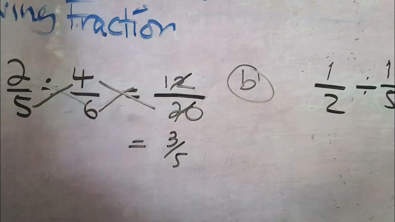Dividing fractions trick. YouTube
