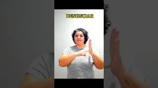 Sinal De Denunciar Denúncia Em Libras