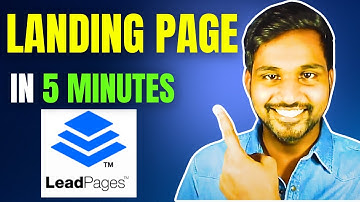 How To Build A Landing Page With Leadpages In 5 Minutes For Beginners (2025 Update)
