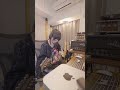 今朝 朝食と一緒に作った曲　#ギター