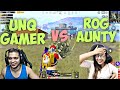 Unq gamer vs rog stream latest fight  support him  unq vs rog auntyunqpower punjusquad