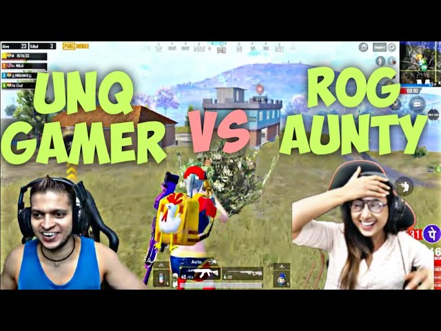 Unq gamer vs Rog stream🔥 latest fight 🔥 Support him ❤️ UNQ VS ROG AUNTY🔥#unqpower #punjusquad class=