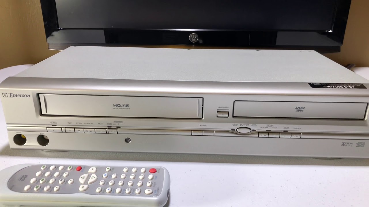 Emerson EWD2004 VCR DVD Combo - YouTube