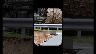 Military Innovation: This Truck Carries Its Own Foldable Road And Deploys It In Minutes ! #shorts