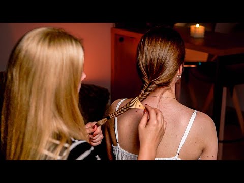 ASMR Hair Brushing, Tracing & Braiding with Deep Tingling Sensations (No Talking)