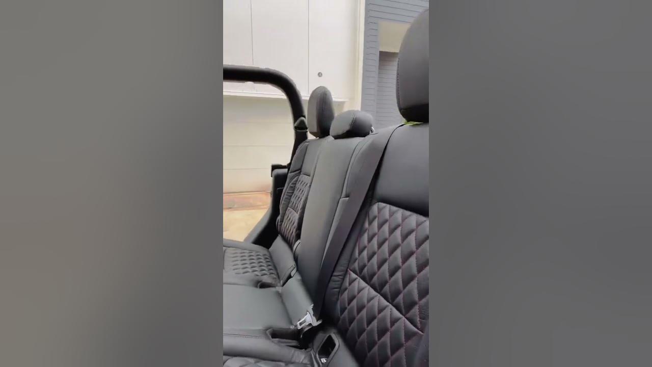 Custom Jeep Gladiator Leather Seats | Katzkin Leather Seats - YouTube