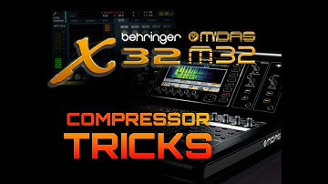 Behringer X32/Midas M32 Compressor Tricks #behringer #livesound  @BehringerKnowledgeBaseOfficial