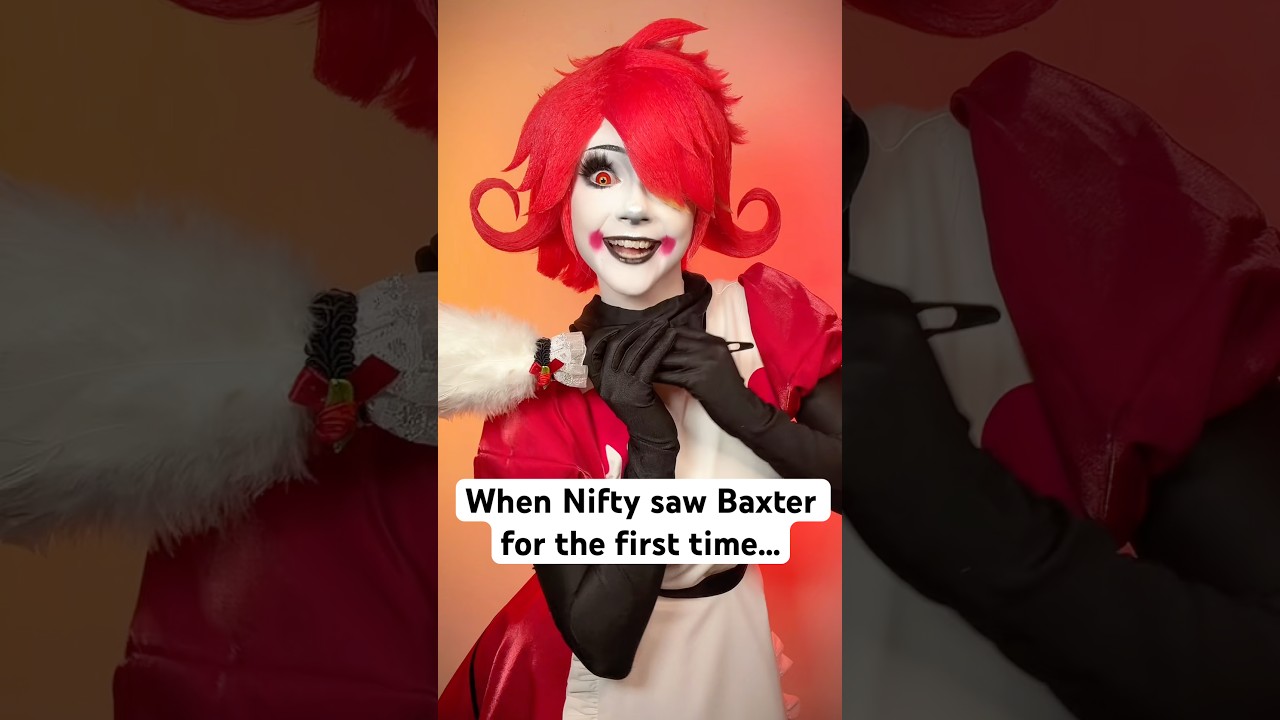 When Nifty saw Baxter for the first time… - Hazbin Hotel Cosplay #hazbin #hazbinhotel #cosplay