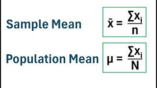 Statistics: Sample Mean and Population Mean