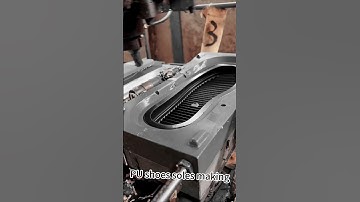 PU shoes soles making with film