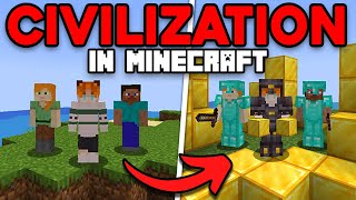 I Forced Players to Build Civilization In Minecraft