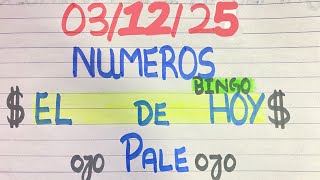 NUMEROS PERFECTO PARA HOY 03/12/25 DE  DICIEMBRE 2025 , NUMEROS PARA LOTERIAS