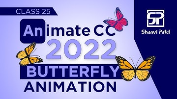 Adobe Animate CC 2022: Butterfly Animation | Flash tutorial | 2d animation | Hindi