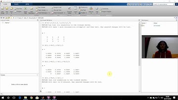 Row reduced form of a Matrix using MATLAB