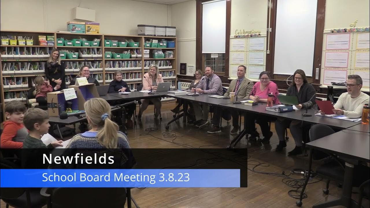 Newfields School Board Meeting 3823 YouTube