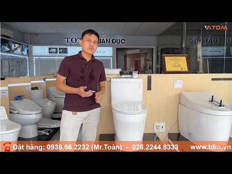Video TDM.VN | Review bồn cầu Toto MS889DRT8 bàn cầu 1 khối... - youtube