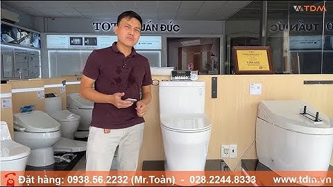 TDM.VN | Review bồn cầu Toto MS889DRT8 bàn cầu 1 khối thân C885DR nắp TC600VS mẫu bán chạy