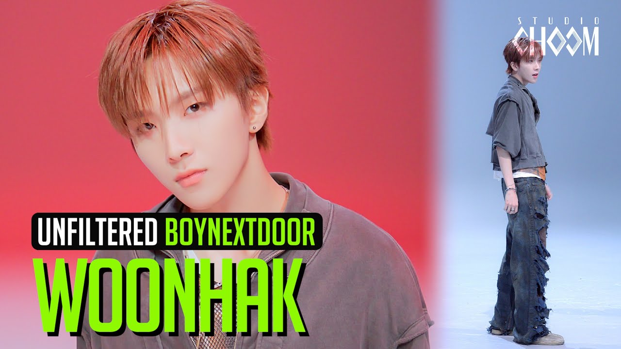 [UNFILTERED CAM] BOYNEXTDOOR WOONHAK(운학) 'Hollywood Action' 4K | STUDIO CHOOM ORIGINAL