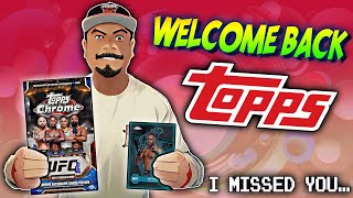 BYE BYE PANINI! HELLO AGAIN TOPPS! 2024 UFC Topps Chrome Hobby Box Review!