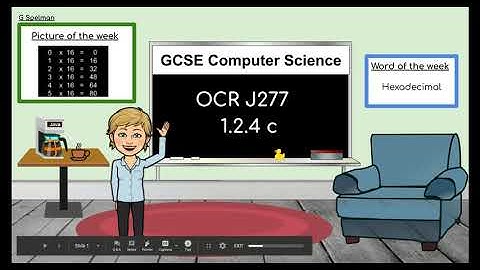 J277 1.2.4c Denary and Hexadecimal(OCR GCSE Computer Science)