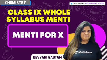 Class IX whole syllabus Menti - Menti for X | NTSE Foundation | Devyani Gautam