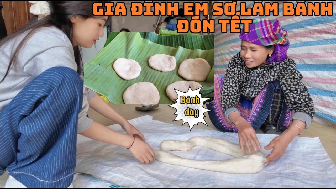 Gia Đình Em Sơ Năm Nay Dã Bánh Theo Cách mà Các cụ Ngày Xưa Hay Làm...Bánh Dã Như Vậy Sẽ Ngon Hơn.