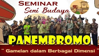 PANEMBRAMA LDR. SRI WIDODO PL. BARANG HASIL SARASEHAN SENI BUDAYA HARI GAMELAN DUNIA KE-2