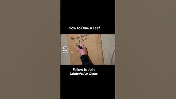 How to Draw a Leaf Super Fast #leafart #stinkysartclass #howtodraw #drawinglesson #leaf