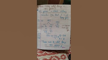 How to find odd days in years   #calendarmaths #shorts