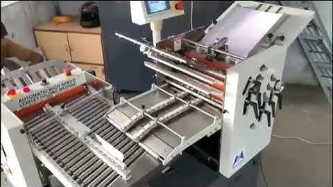 AUTOMATIC LEAFLET FOLDING MACHINE PARALLEL & CROSS MODEL INDIA MAKE BROCHURE FOLDING MACHINE