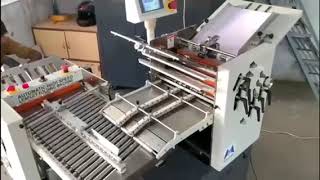 AUTOMATIC LEAFLET FOLDING MACHINE PARALLEL &amp; CROSS MODEL INDIA MAKE BROCHURE FOLDING MACHINE