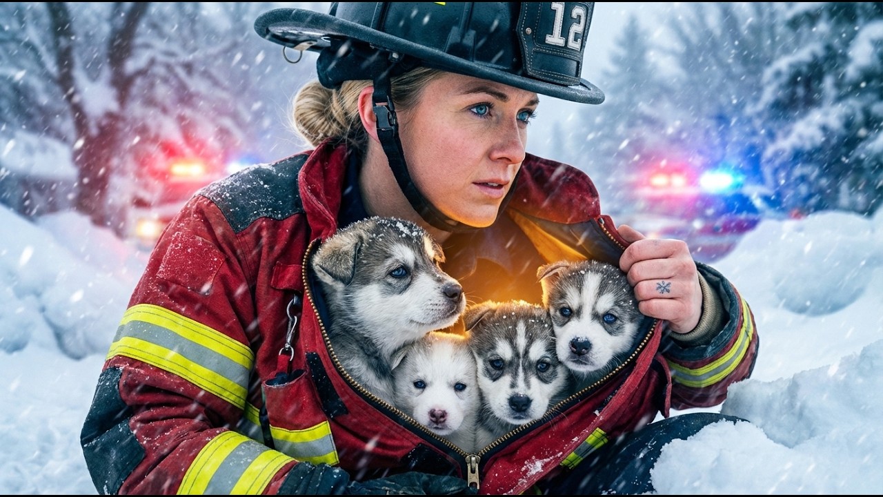 Firefighter Finds Abandoned Puppies in Blizzard — Their Survival Story Will Amaze You