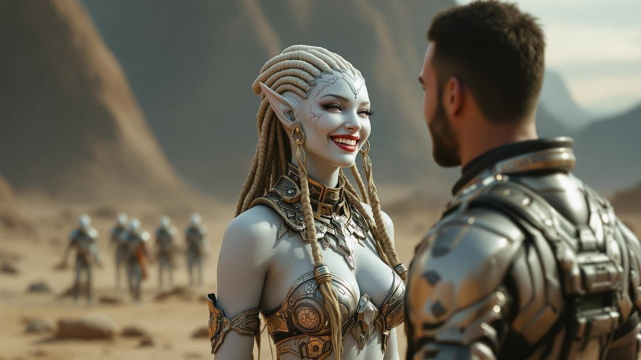 The alien woman laughed when I spoke her language. Then it affected him.