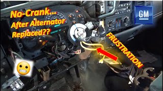 Chevy Can't CRANK...After Alternator Replaced?? ('04 Silverado V8)