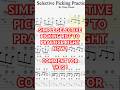 Want to start selective picking ? start right now ! Like and comment and I will send you the tabs !