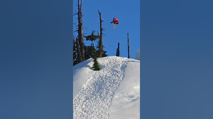 Way too much speed and snowboarder falls 3 stories and crashes. Rider Geoff Brown #snowboard #fail
