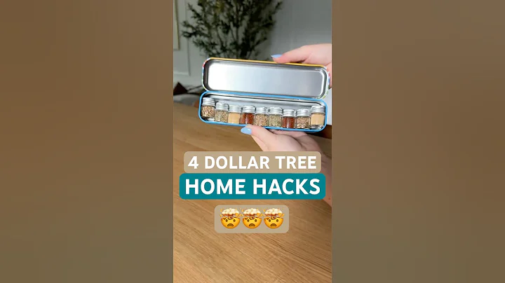 4 Shocking ✨HOME HACKS✨ using DOLLAR TREE products!! 🤯🤯🤯 #home #hack #dollartree