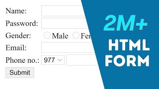 Make Your First HTML Form - Easy Explanation (2021)