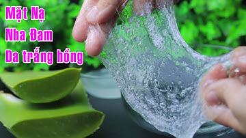 🌿MTVV🌿 ||Cách làm MẶT NẠ NHA ĐAM VITAMIN E da trắng hồng, mịn màng, căn bóng, tạo colagen nuôi dưỡng