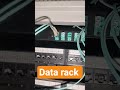 Data rack with 24 port patch panel