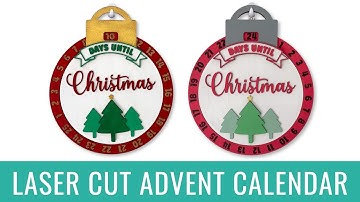 Ornament Advent Calendar Laser Cut File