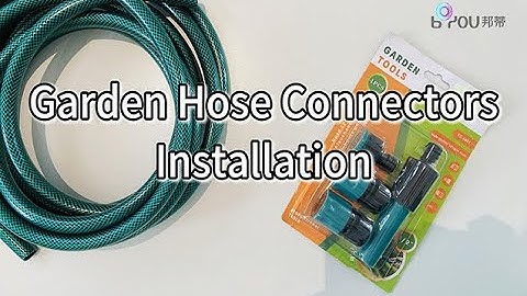 Garden Hose Connectors Installation