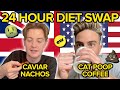A Brit & An American Swap Expensive Foods For 24 Hours