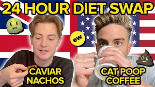 A Brit & An American Swap Expensive Foods For 24 Hours