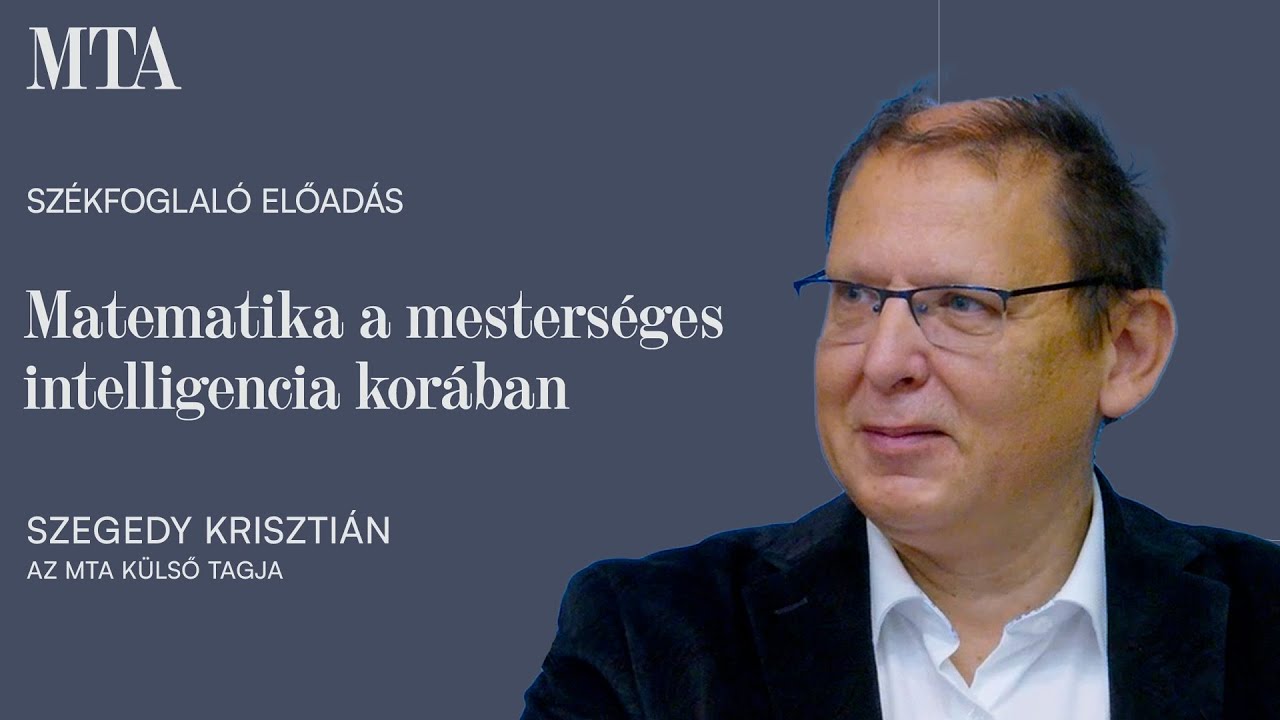 Szegedy Krisztián székfoglaló előadása (2025.10.01.)
